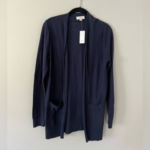 Womens Navy Blue LOFT Cardigan!!  NEW!! Size Medium